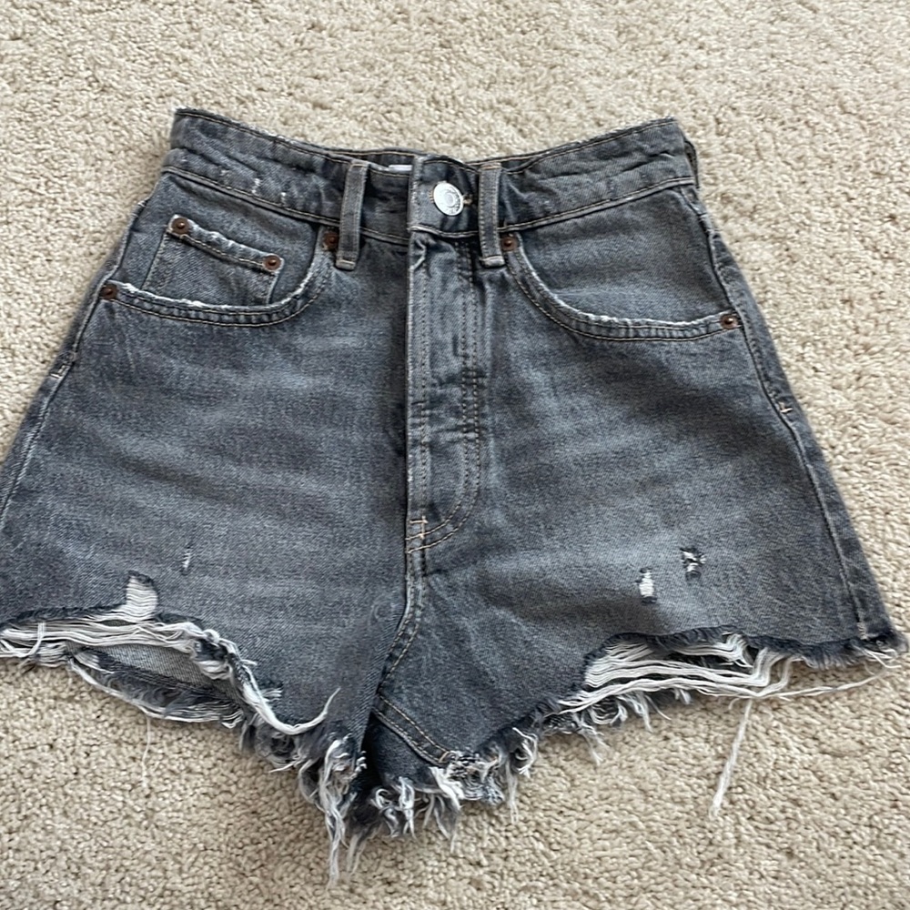 Zara high waisted jean shorts